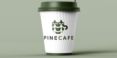 Pine Cafe Coffee Logo