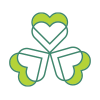 Green Heart Logo Template Design
