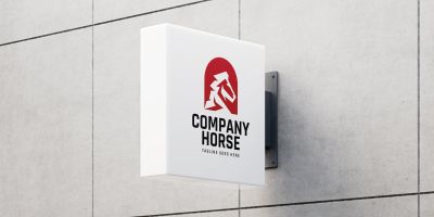 Horse Geometric Logo Design