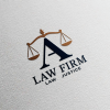 Law Firm Logo with Justice Scales Letter A